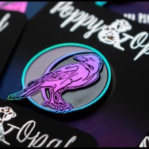 Raven Enamel Pin